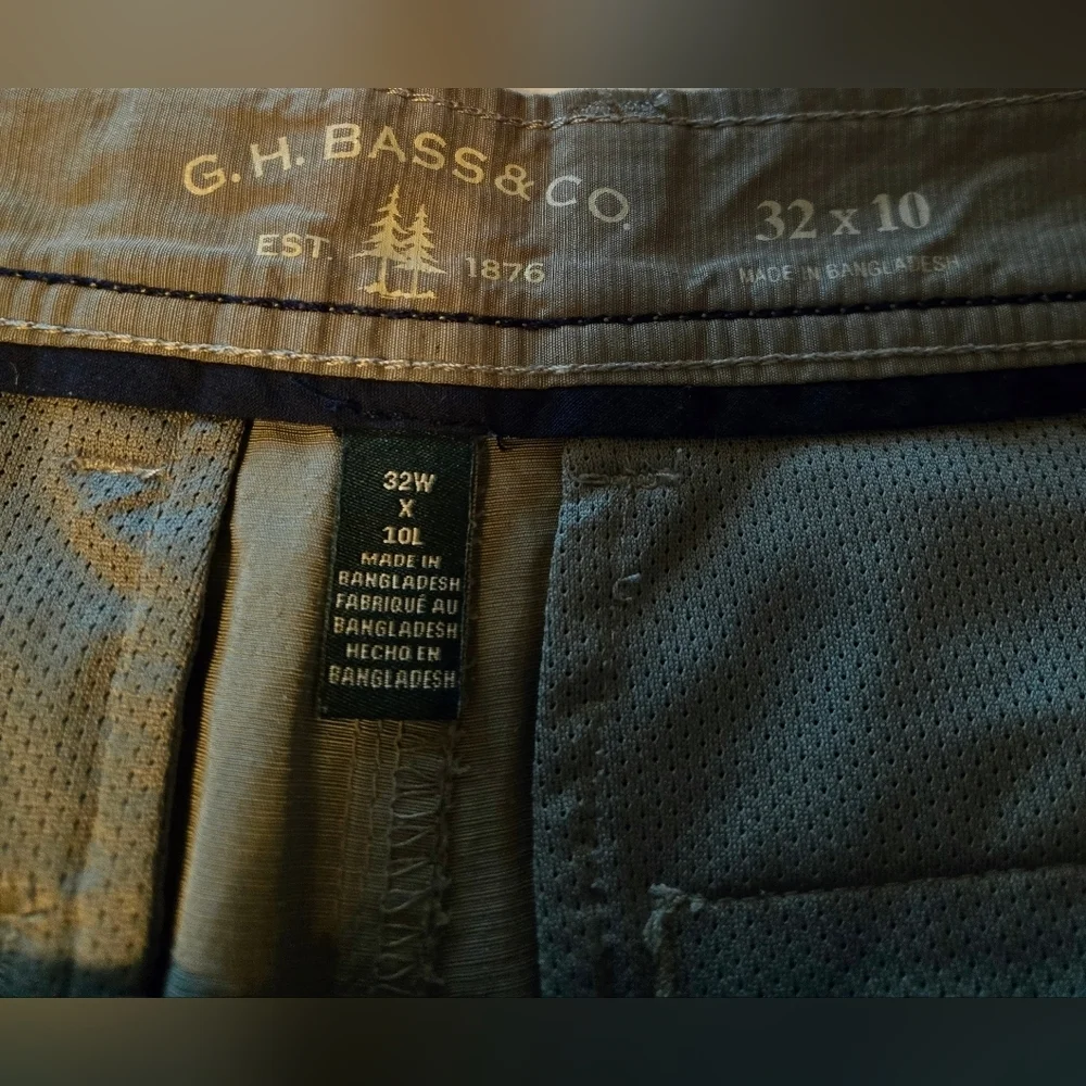 NWOT | G.H. Bass & Co. | Men's Explorer Performance Short | Olive Green | 32
